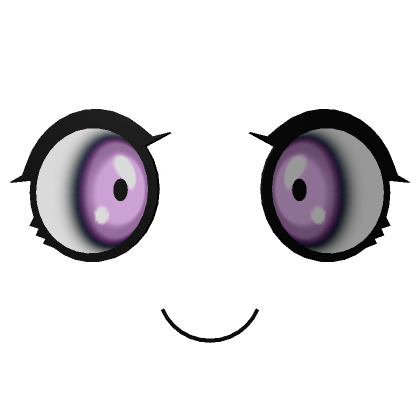 Black eyes and purple lips cartoon character, Roblox Game Polygon mesh Logo  Face, face roblox, purple, game png