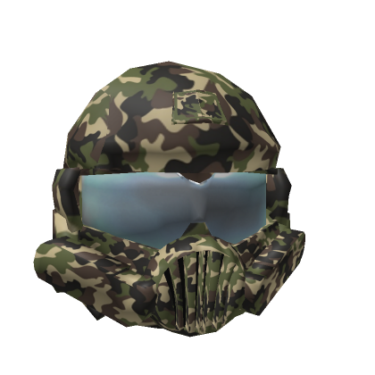 Green Camo Military Army Navy Helmet Face Mask