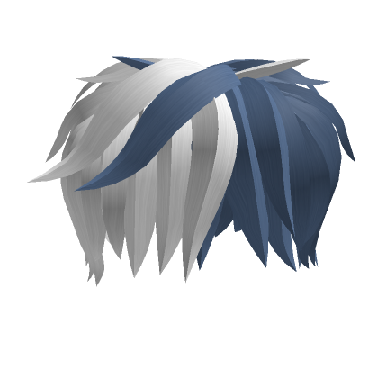 Stylish White Blue Hair | Roblox Item - Rolimon's