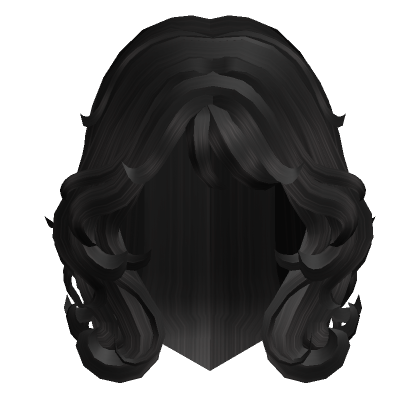 Fluffy Messy Black Grey Hair's Code & Price - RblxTrade