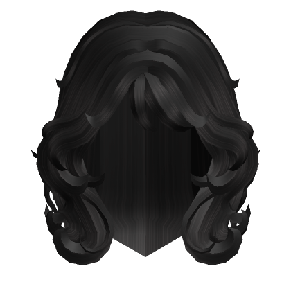 Popular Girl Swirly Hair in Black's Code & Price - RblxTrade