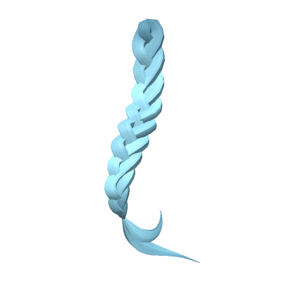 Roblox Item Lengthy Back Braid Xtension in Blue