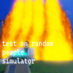 test on some random people simulator