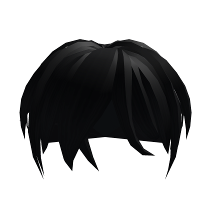 Messy Boy Hair in Black  Roblox Item - Rolimon's