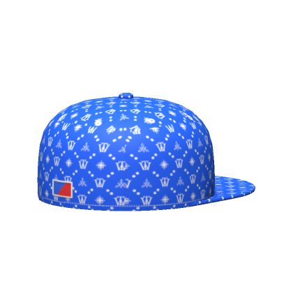 Roblox Item blue designer backwards fitted cap