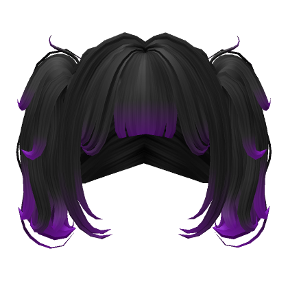 Long Black High Set Pigtails Roblox Hair ID Code - Ohana Gamers