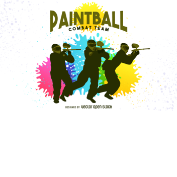 paintball wars red vs. blue vs. green vs. yellow