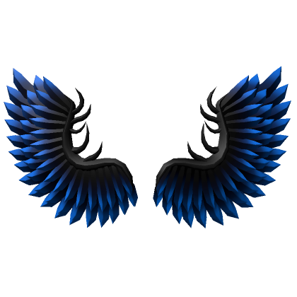 Roblox Item Ornate Angel Wings - Black & Blue