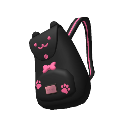 Kitty cute black pink backpack | Roblox Item - Rolimon's