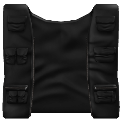 CARGO / UTILITY VEST // BLACK | Roblox Item - Rolimon's