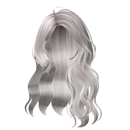 Soft Loose Waves Hair(Silver) - Roblox