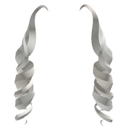 White Curly Hair Extension Roblox