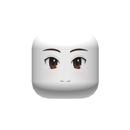 [HD] Anime Boy Chill Face (Pure White) | Roblox Item - Rolimon's