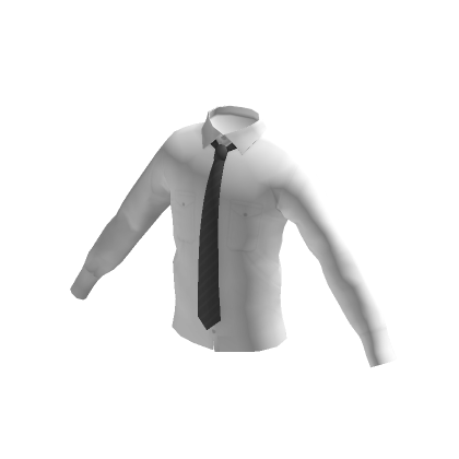 White Shirt w/ Grey Tie | Roblox Item - Rolimon's