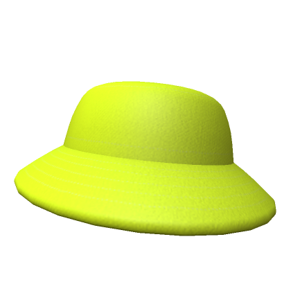 trendy yellow bucket hat