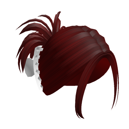 Roblox Item Y2K Clipped Summer Updo (Red)