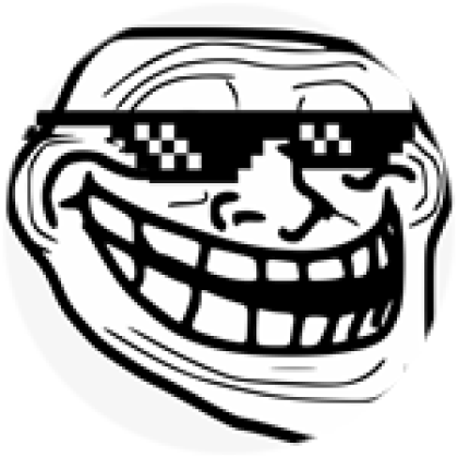 Trollface  Roblox, face, text png