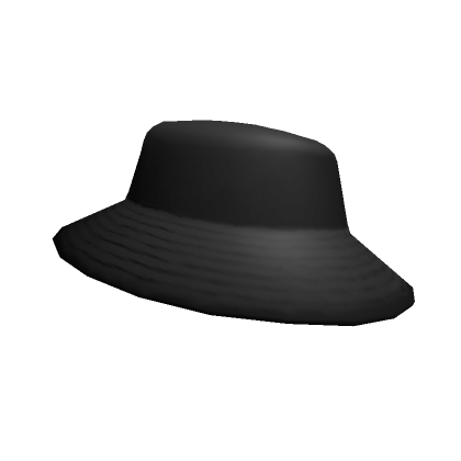 Roblox Item Plain Black Trendy Hat