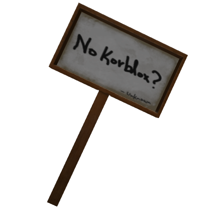 No Korblox? - Roblox