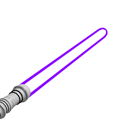 Holdable Purple Dual-Bladed Laser Sword (BOTTOM) | Roblox Item - Rolimon's