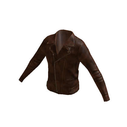 Collared Leather Jacket - Brown | Roblox Item - Rolimon's