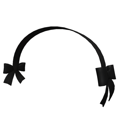Roblox Item Black Bow Headband