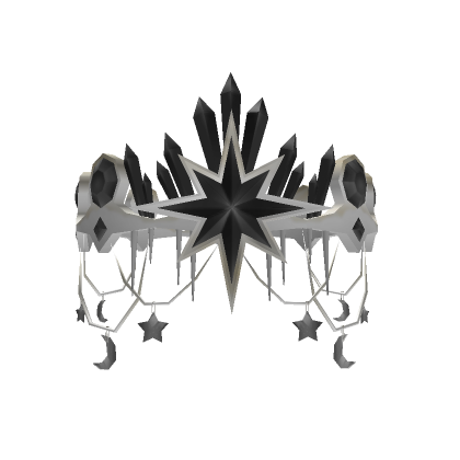 Roblox Item Snowy Crystal Halo black