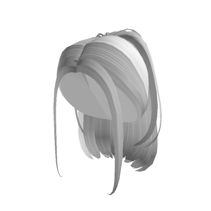 White CottageCore Long Hair with Bangs - Roblox