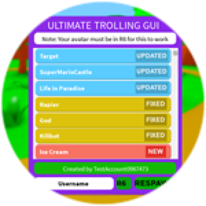 Ultimate Trolling Gui Edit Access - Roblox