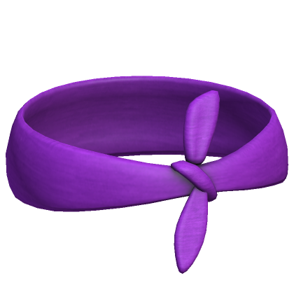 Roblox Item purple bandana headband