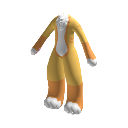 Yellow Kemono Fox Fursuit | Roblox Item - Rolimon's