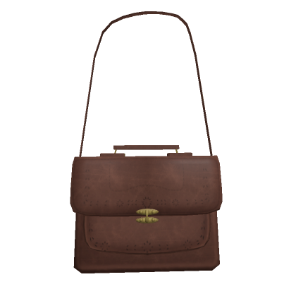 Roblox Item Brown Vintage Messenger Bag (3.0)