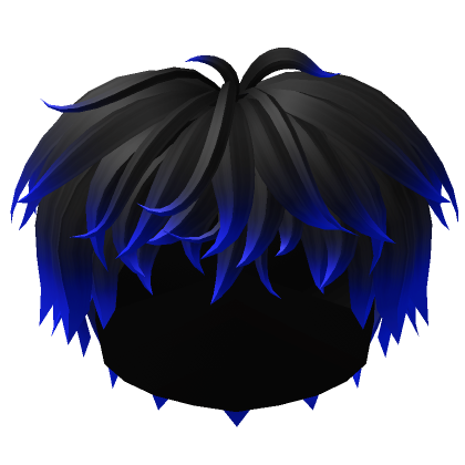 Blue Messy Boy Hair's Code & Price - RblxTrade