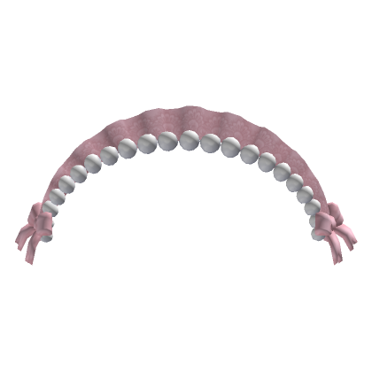 Roblox Item Pink Lace Pearl Headband