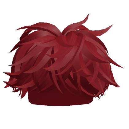 Red Fluffy Middle Swept Hair's Code & Price - RblxTrade
