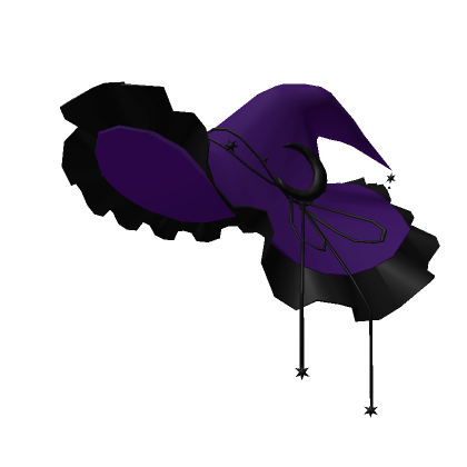 Halloween Purple Moon Witch Hat | Roblox Item - Rolimon's