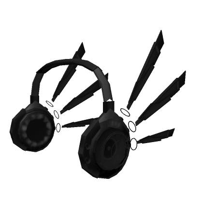 Roblox Item Sci-Fi Headphones Black