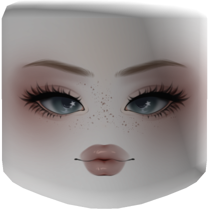 Blue MakeUp Girl Face - Roblox