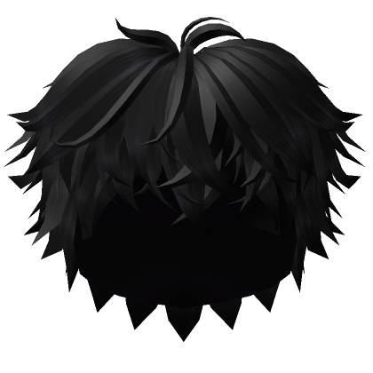 Black Messy Hair  Roblox Item - Rolimon's