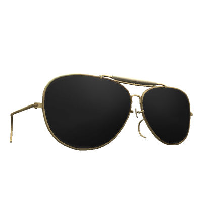Roblox Item Vintage Gold Aviator Sunglasses