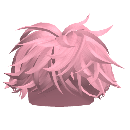 Roblox Item Pink Fluffy Middle Swept Hair