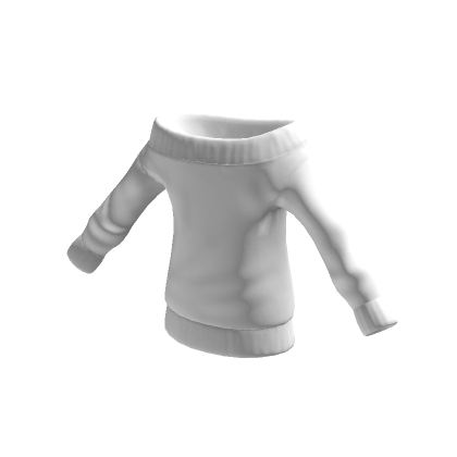 White Off Shoulder Sweater | Roblox Item - Rolimon's