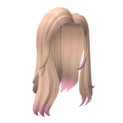 Valentines Stylish Long Blonde Hair In Pink Ombre | Roblox Item - Rolimon'S
