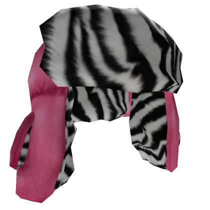 Y2K Slavic Ushanka, Pink Zebra
