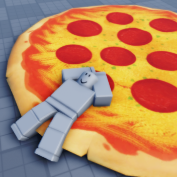 巨大なピザを食べる! 🍕