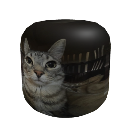 Cute Floppa Cube Cat Head - Roblox