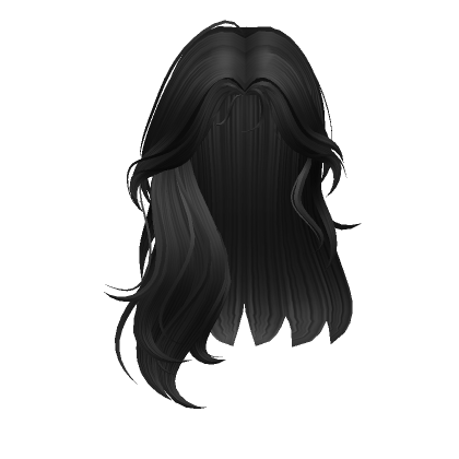 Messy Wavy Hairstyle (Black) | Roblox Item - Rolimon's