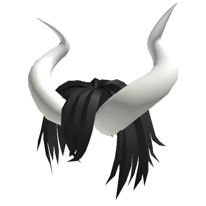 Anime Hair With Devil Horns - Roblox
