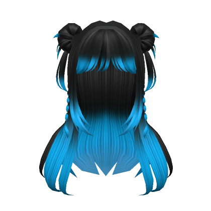 Cool Blue Girl Hair - Roblox  Girl hairstyles, Pastel hair, Black hair  roblox