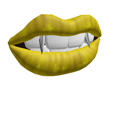 Roblox Item Vampire Lip Piercing Yellow